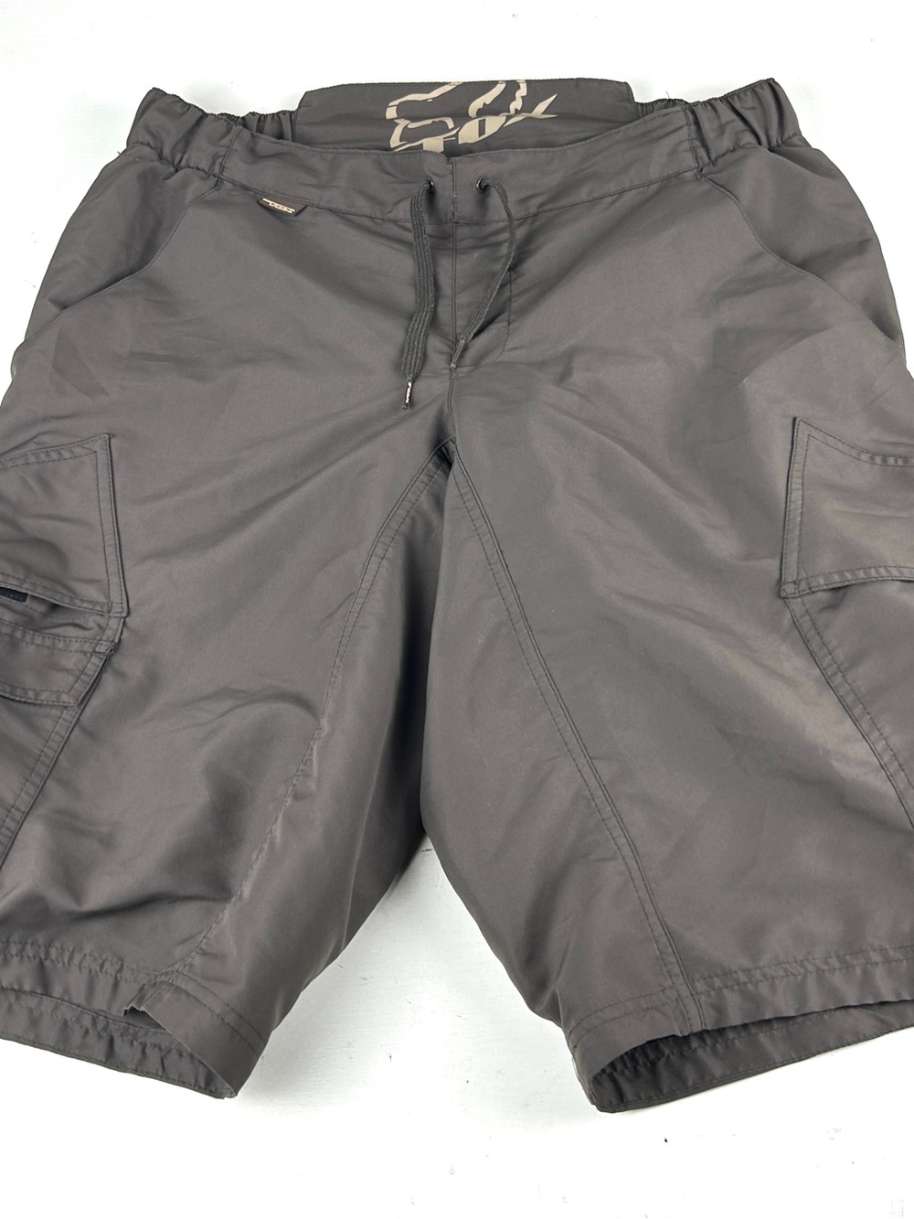 Fox Racing Mountain Bike Shorts Men's 36x13 Brown Padded Liner Cargo